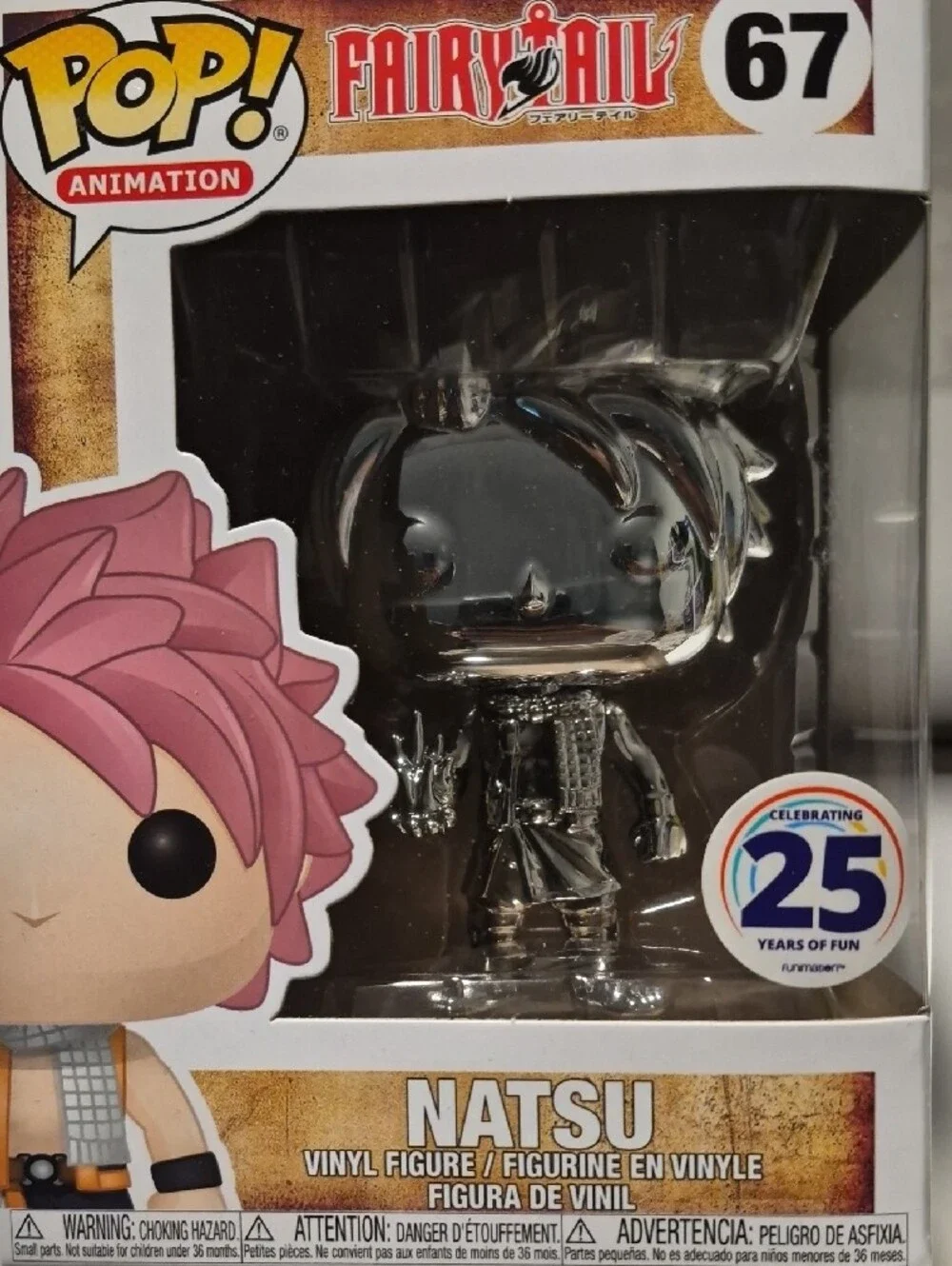Funko Chrome Silver Natsu FUNKO POP! Vinyl Figure - Picture 3 of 3